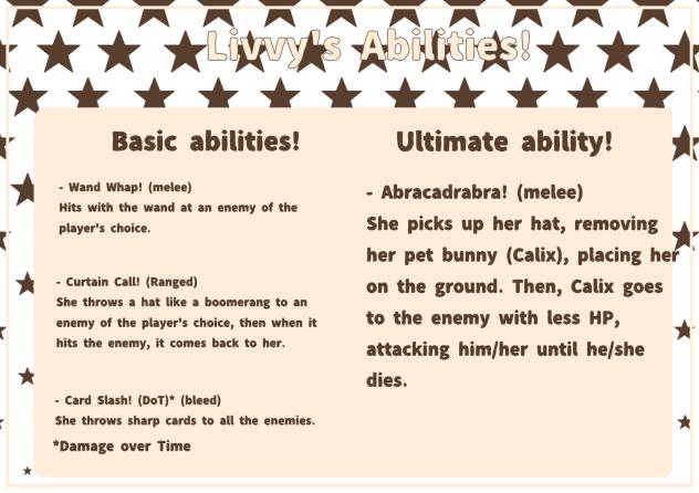Livvy's abilities!