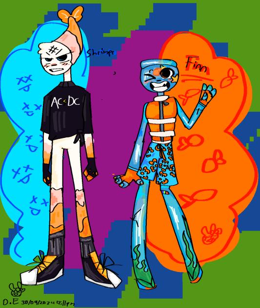 Finn and shrimpo!