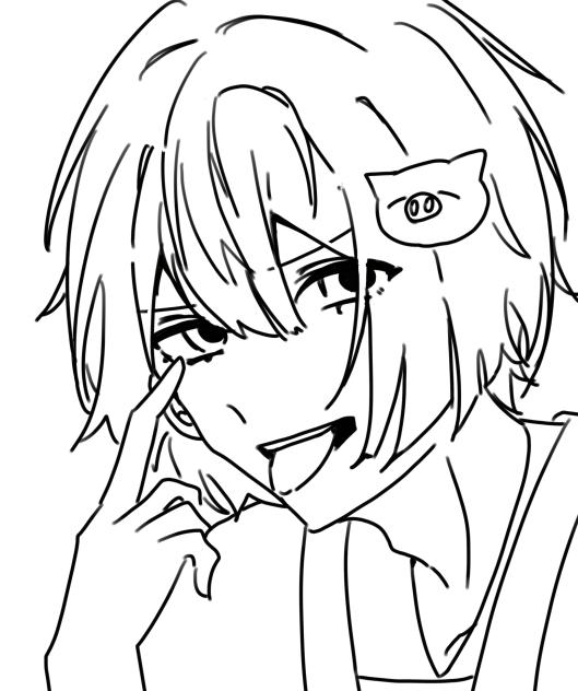 シャオさんの線画！