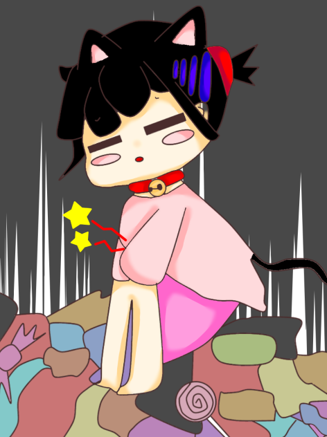Girl having tummy ache