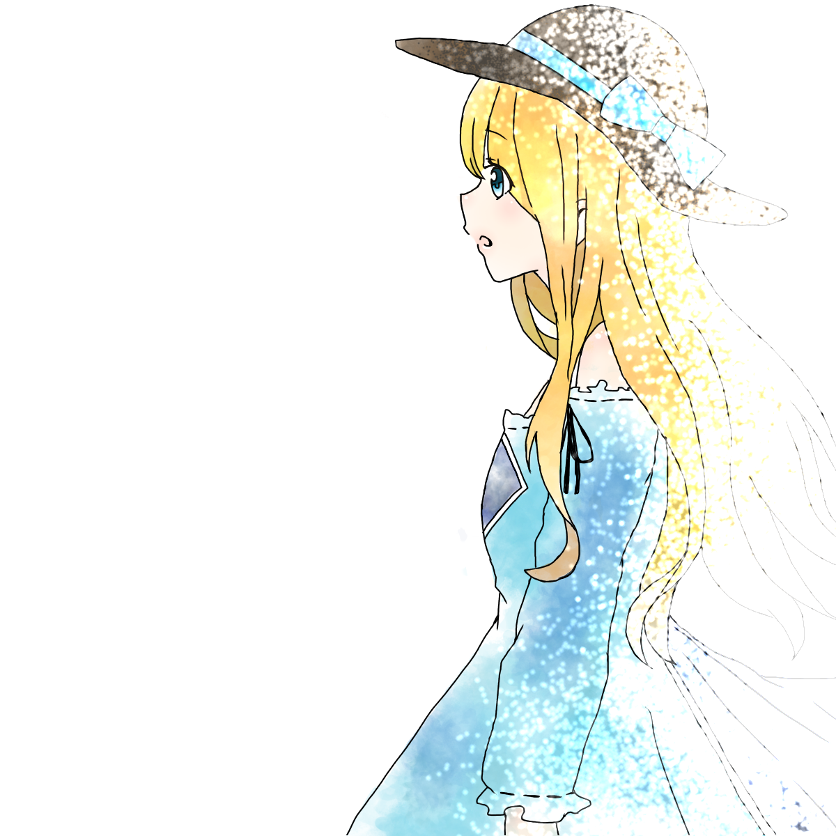 麦わら少女 Ibispaint