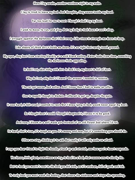 Bedrotting (lectus nputresco) poem