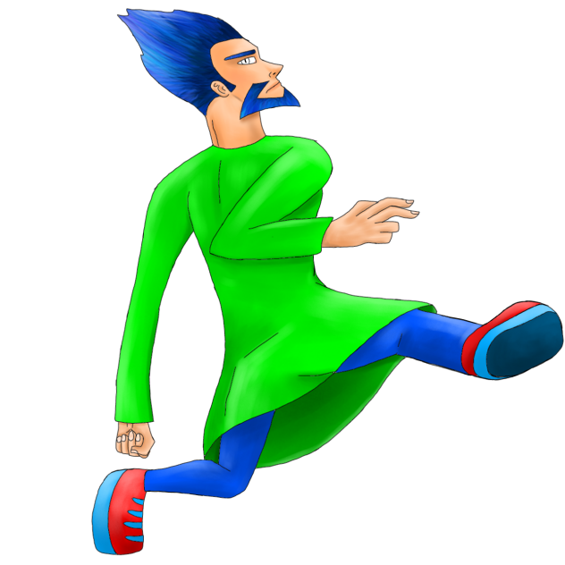 Oisaman fighting in motion