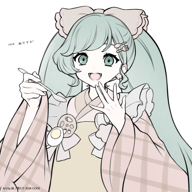 塗りマス！　2024 ミク