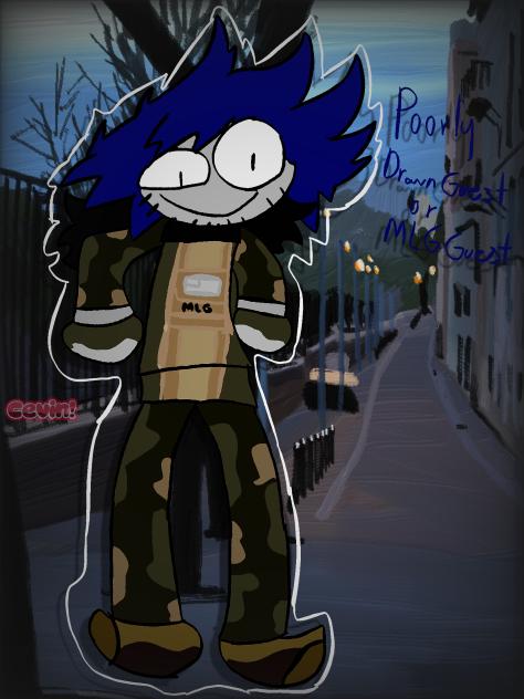 A poorly drawn guest 1337