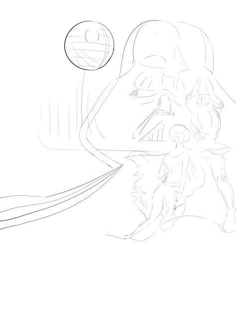 redraw StarWar poster wip