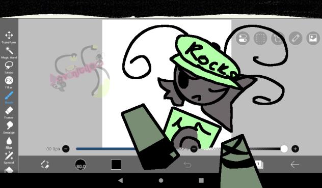 Sprall out of the canvas