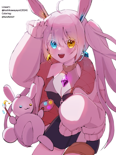 星川ヤヨイ様の線画を塗りました！