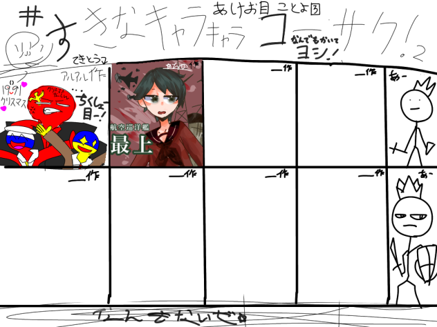 #好きなキャラキャラコーサク