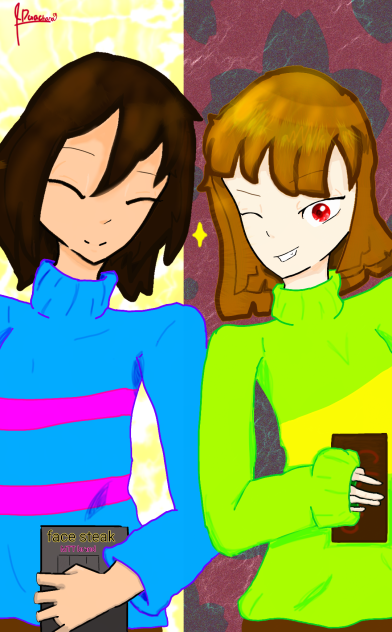 chara and frisk - ibisPaint