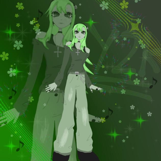 I assume, Y2K In green - ibisPaint