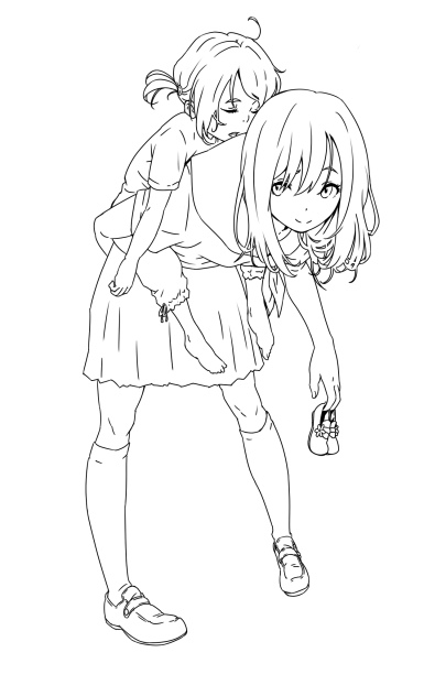 ☆ガンバレ‼︎お姉ちゃん☆(線画)