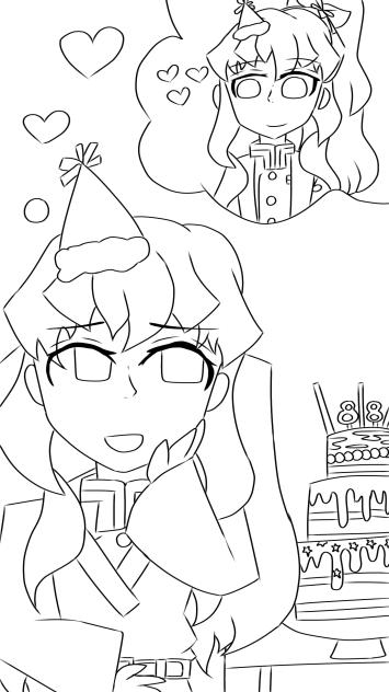 Happy birthday Mui & Yui 🩵💙🌫 (wip)