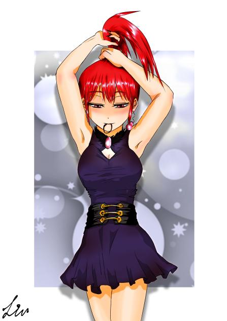 メル姉オフショット（塗り絵完成版）