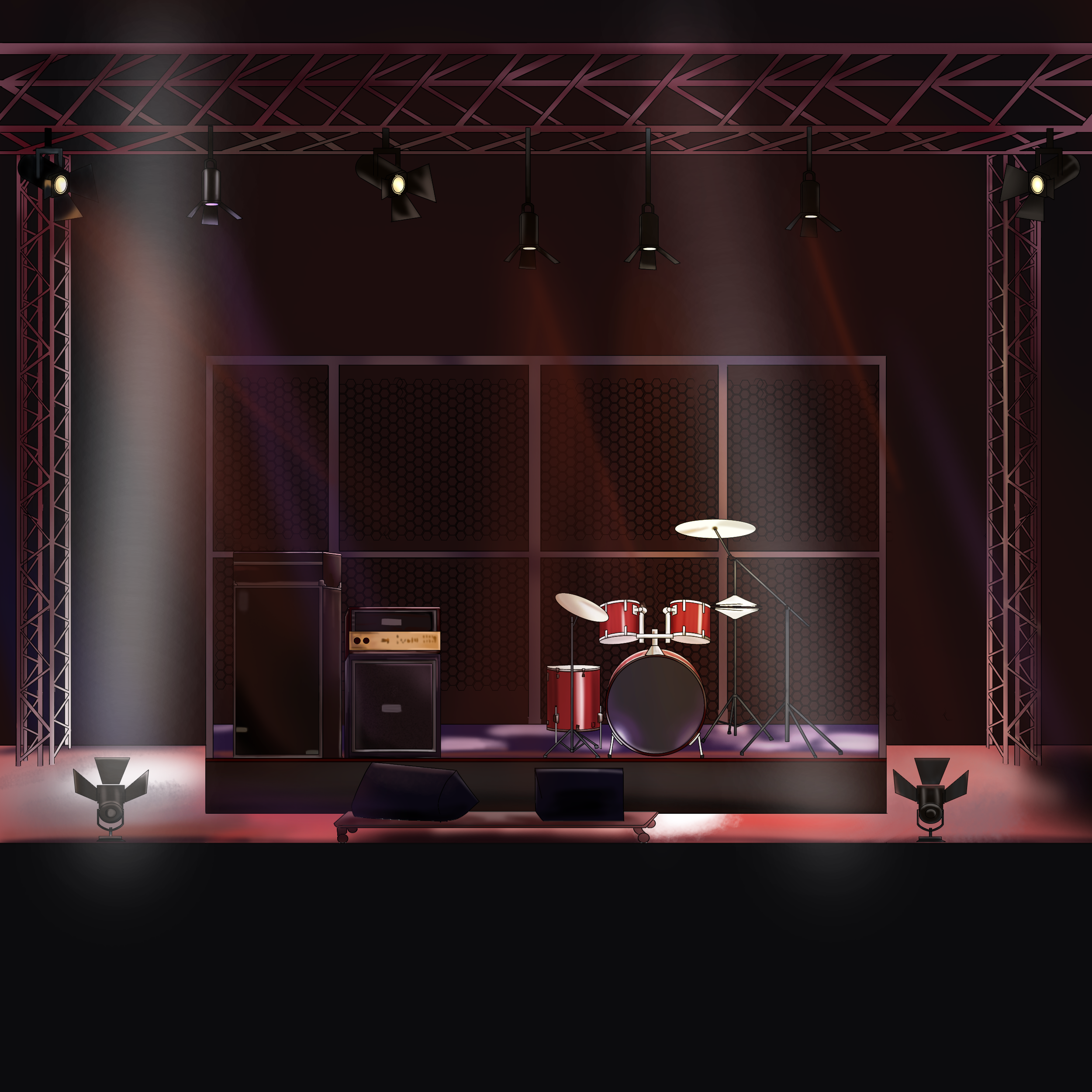 live concert stage - ibisPaint