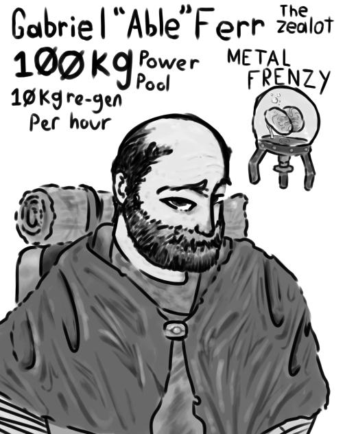 Jojo style dnd OC art