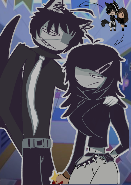 Me and my oc Elijah in fpe