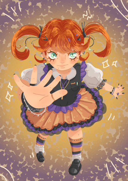 Pumpkin Halloween Girl