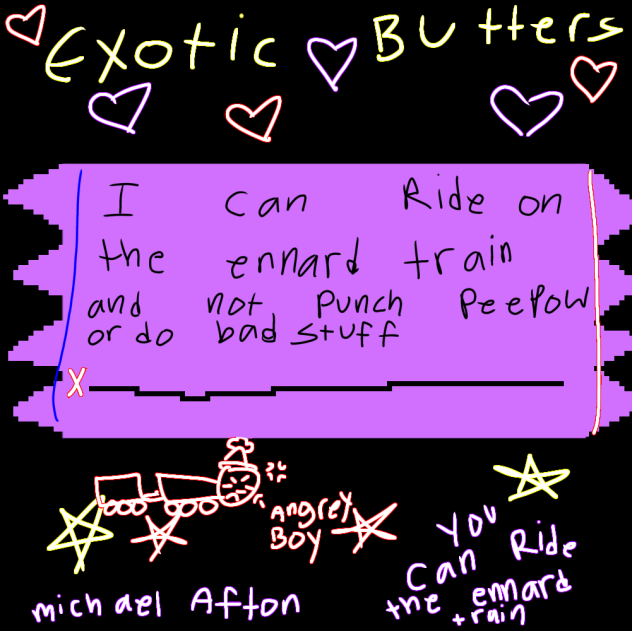 Train ticket for Ennard train