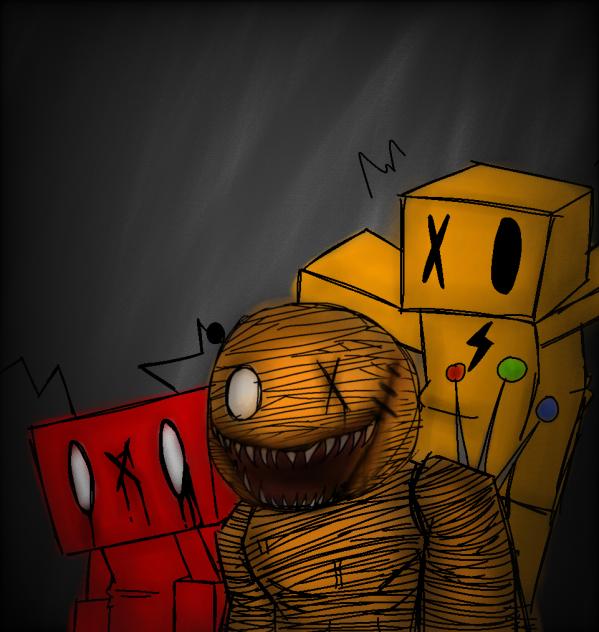 Blocky guys and a voodoo doll