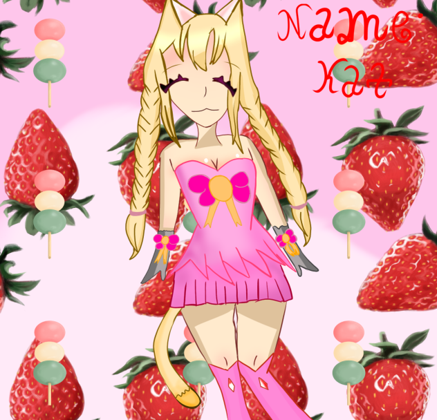 some weird neko magical girl