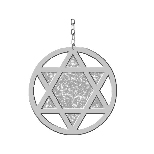 Y2k Accessory bead Hrxagram vers2 Silver