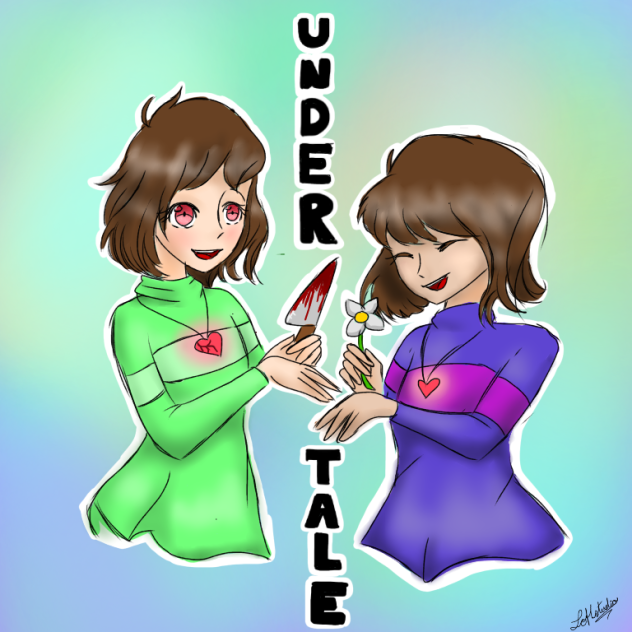 Speed paint UNDERTALE  Chara & Frisk