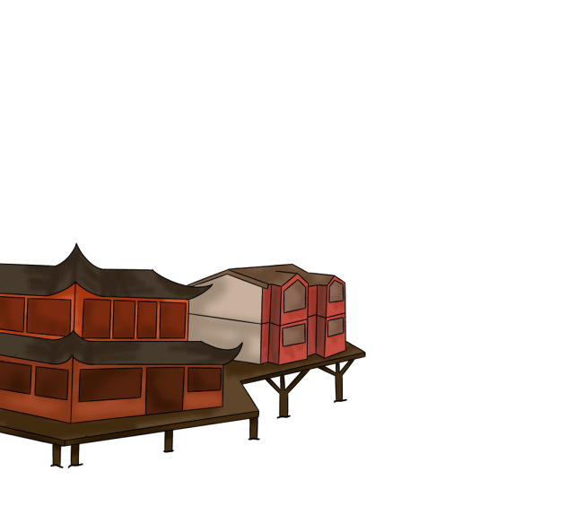 Some buildings - ibisPaint