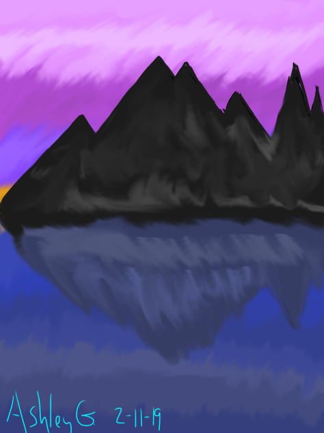 Mirrored Mountain - ibisPaint
