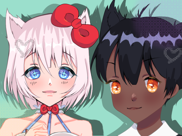 Hello Kitty and Choco Cat 🌈☁️