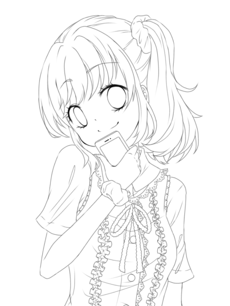 女の子❤️線画