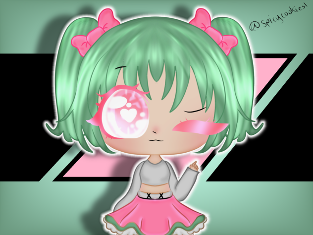 Corona Virus as a girl