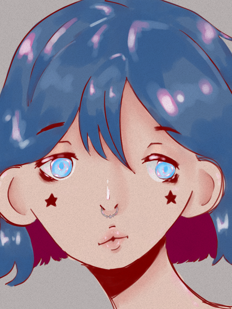 REALLY shiny girl - ibisPaint