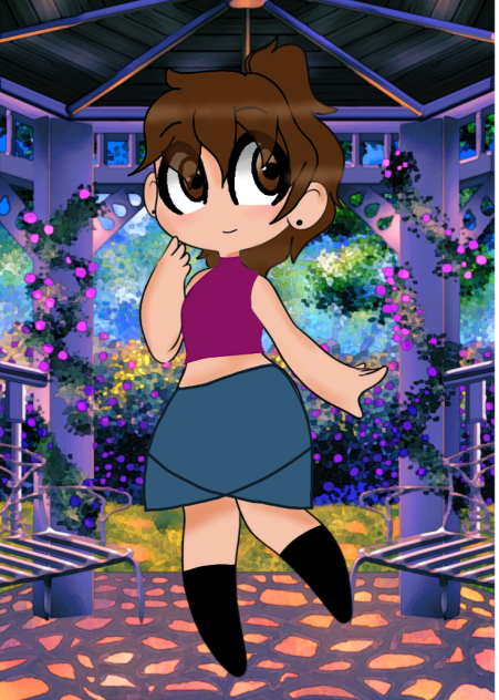 OC en versión chibi , que mono - ibisPaint