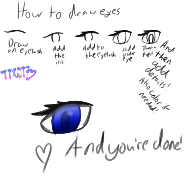 How to draw eyes!