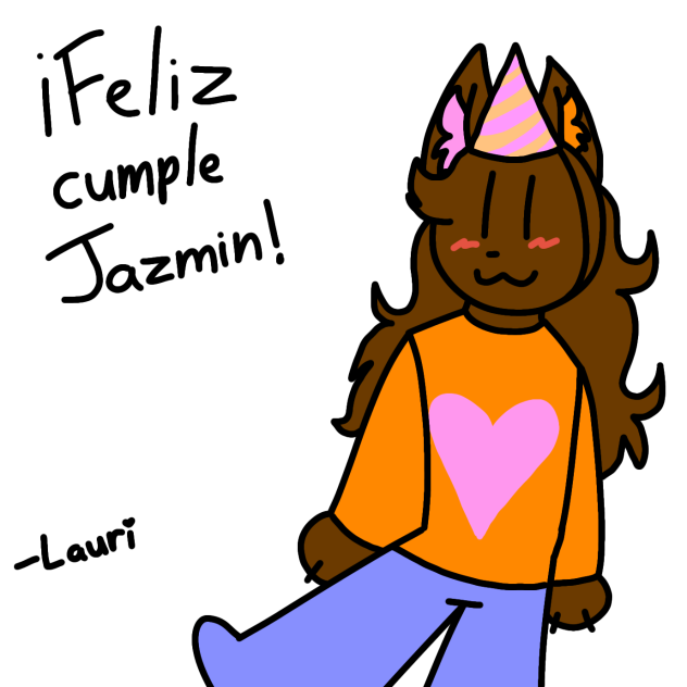 Feliz cumpleaños Jazmin!