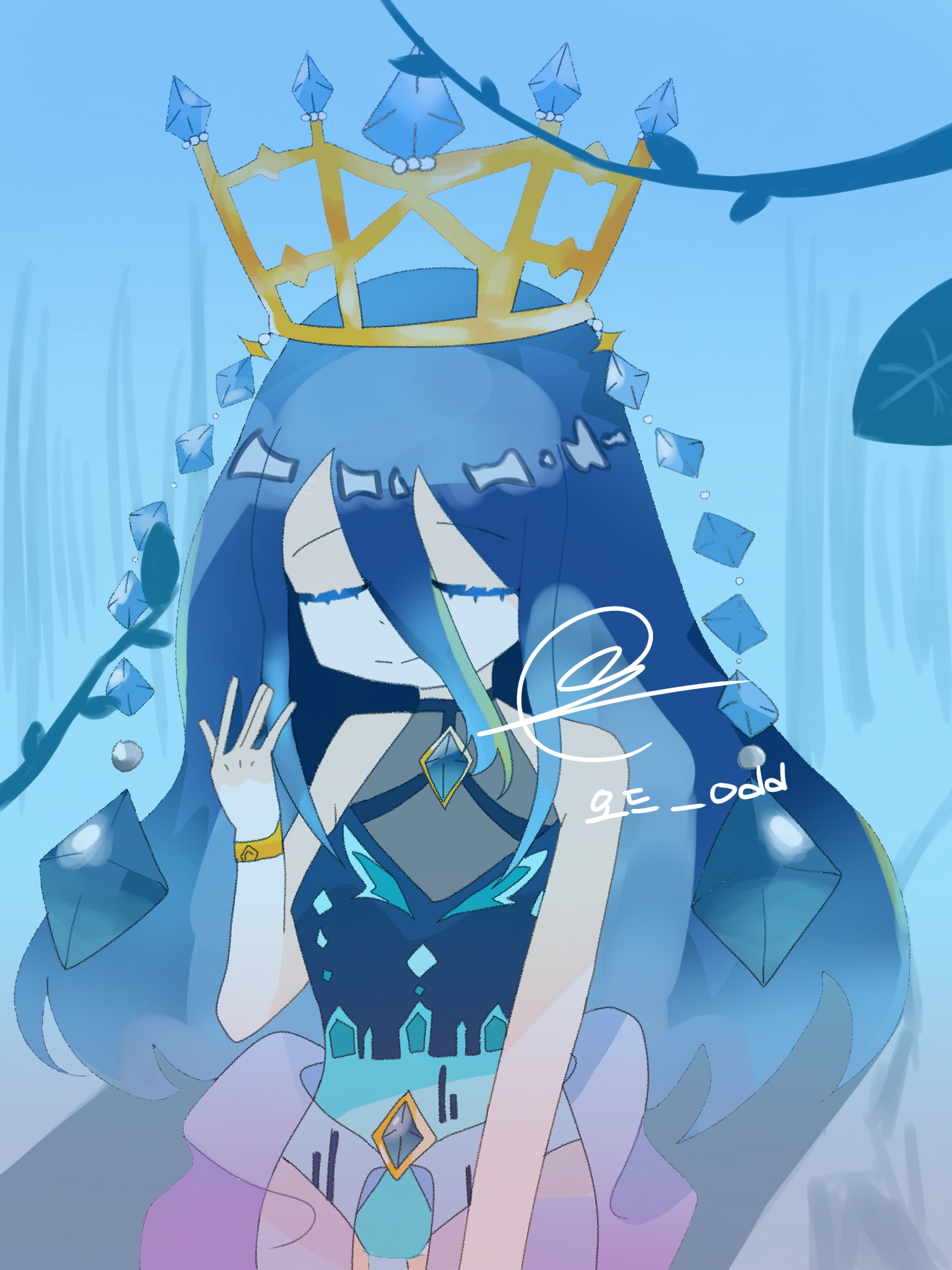 Lonely ice Princess - ibisPaint
