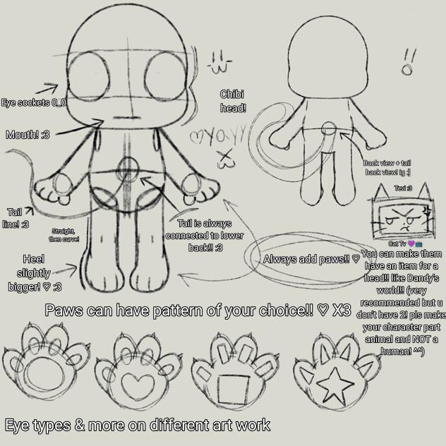 Cartoonzie's Character Base Sheet 1!! ♡
