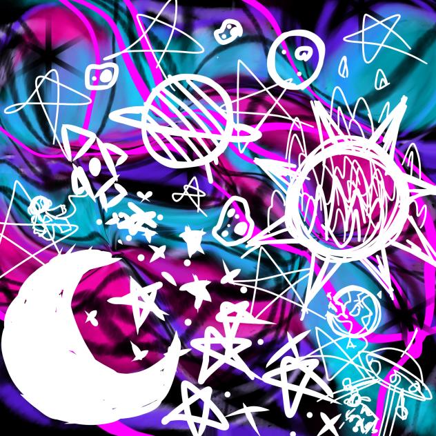 Psychedelic Space Trip (I had art block)