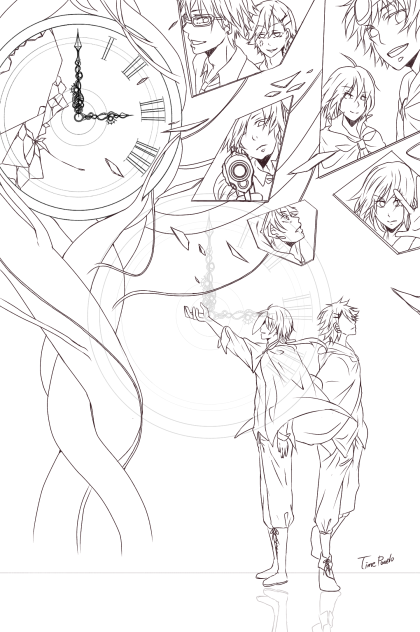 time paradox 線画