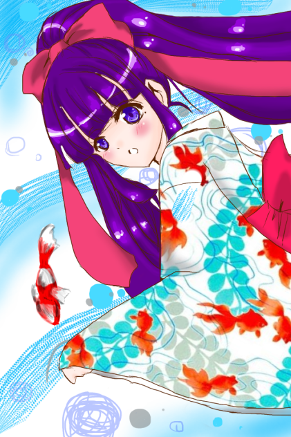 金魚と浴衣