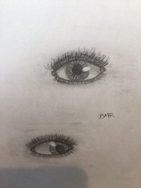 My irl eye drawings