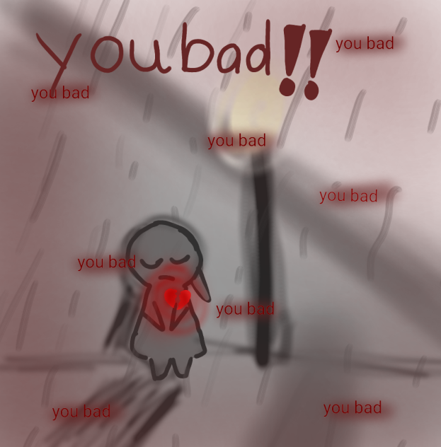 i bad........