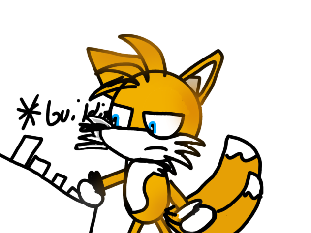 teasils but he actually has tails