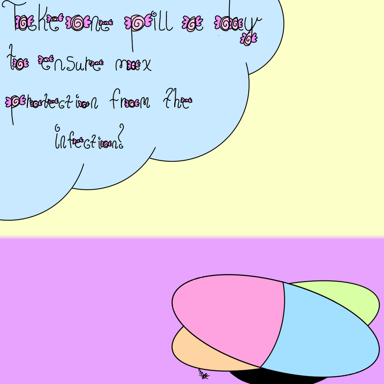 Pill A Day Keeps The Infections Away ibisPaint