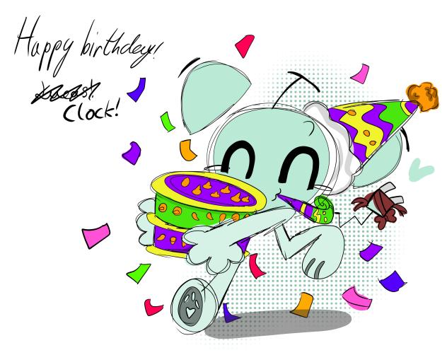 Happy bday clock!