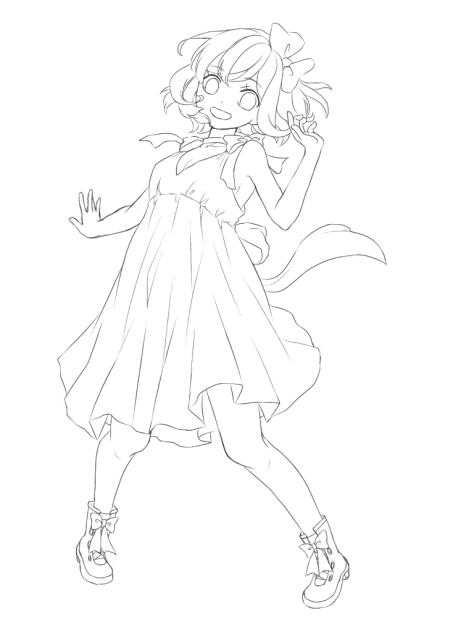 ぬりえ(＼(＾O＾)／)