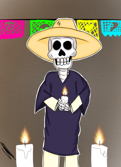 la muerte Macario 💛💀🧡🕯️🕯️🕯️🕯️