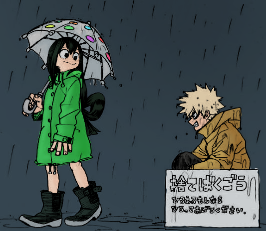 coloured tsu and bakugo sketch