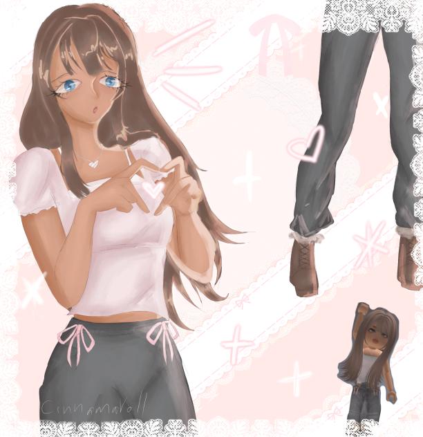 I drew citymeow1354's Roblox avatar